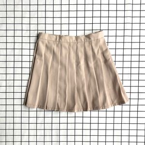 Khaki Schoolgirl Mini Skirt Tennis Skirt